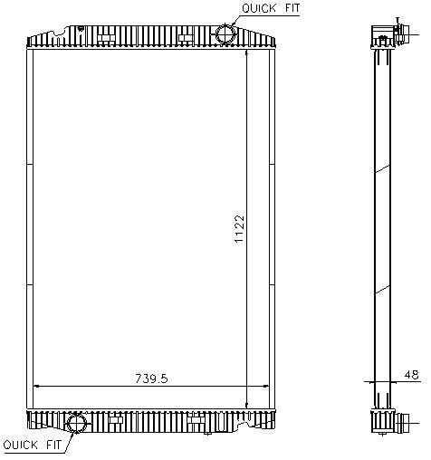 [06091] RAD. IVECO STRALIS (02) 190 / 260 / 440