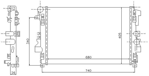 [06095] RAD. MERCEDES VITO II (03) 2.0CDi / 2.2CDI / 3.2i V6