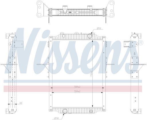 [06128] RAD. RENAULT TRUCKS D (14) D210 / D240 / D250 / D280