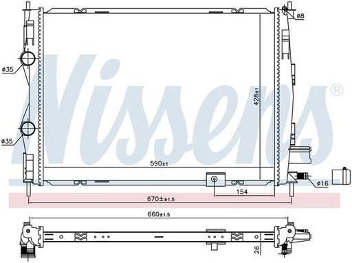 [06221] RAD. NISSAN QASHQAI (07) +/- M/A 2.0DCi