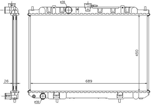 [06236] RAD. NISSAN X-TRAIL (01) GASOLINA