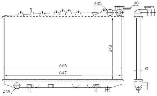 [06243] RAD. NISSAN PRIMERA P10 (90 -96) 1.6 / 2.0