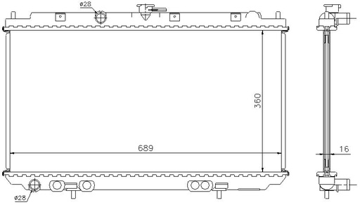 [06252] RAD. NISSAN ALMERA N16 (00) GASOLINA