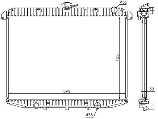 [06257] RAD. NISSAN TERRANO II (93) 2.4i GASOLINA