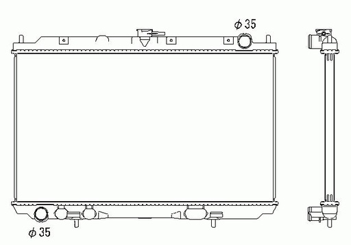 [06258] RAD. NISSAN ALMERA TINO (00) 2.2DiTD