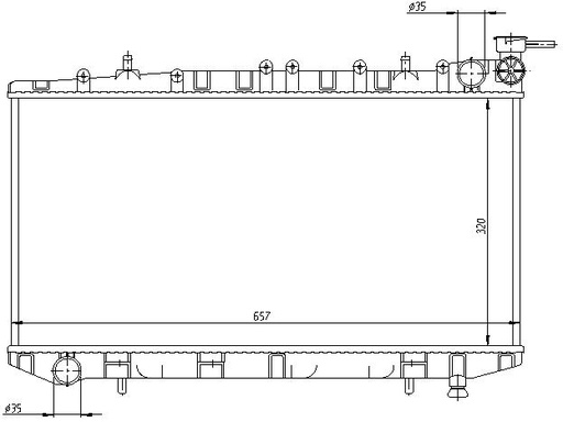 [06261] RAD. NISSAN ALMERA  (96-00) 2,0 DIESEL