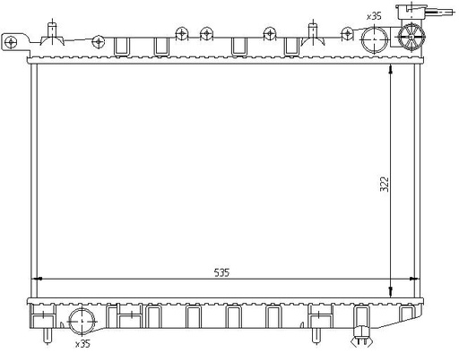 [06262] RAD. NISSAN ALMERA (95) 1.4i / 1.6i