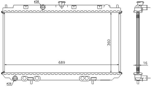 [06269] RAD. NISSAN ALMERA N16 (03) 1.5DCi