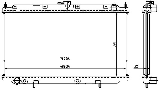 [06272] RAD. NISSAN PRIMERA P11 (96) +/-