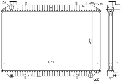 [06277] RAD. NISSAN VANETTE/ SERENA (96) 1.6 / 2.0 / 2.0D