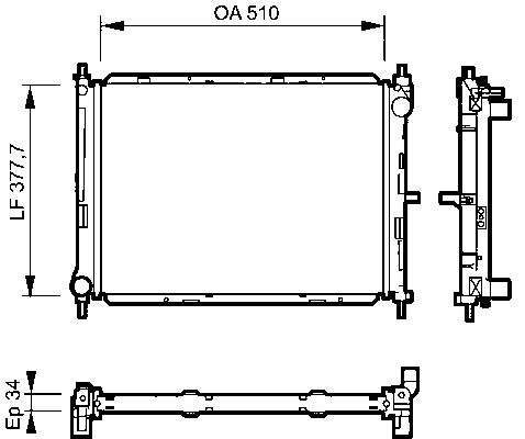 [06284] RAD. NISSAN NOTE (06) 1.5DCi SIN AA