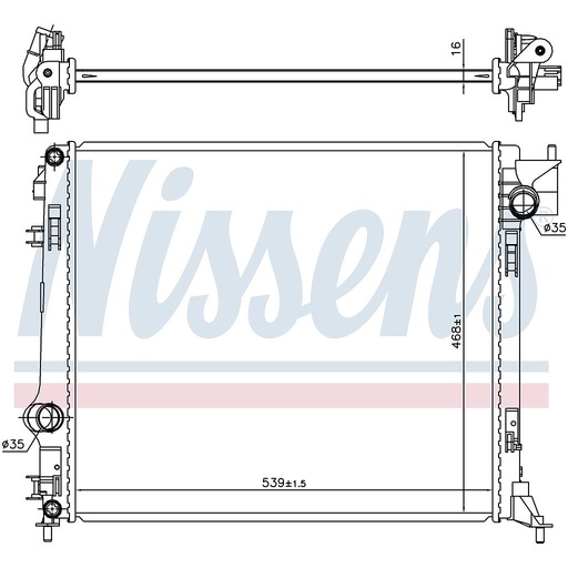 [06292] RAD. NISSAN QASHQAI (13) 1,2DIG TURBO