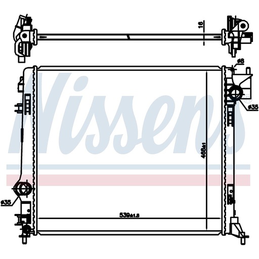 [06293] RAD. NISSAN QASHQAI (13) 1,5DCi / 2,0i