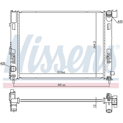 [06296] RAD. NISSAN MICRA K14 (16) 0,9IG-T / 1,5dCi