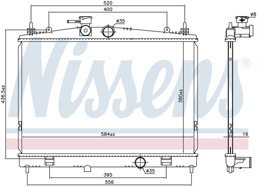 [06297] RAD. NISSAN JUKE (10) 1,6CVTC
