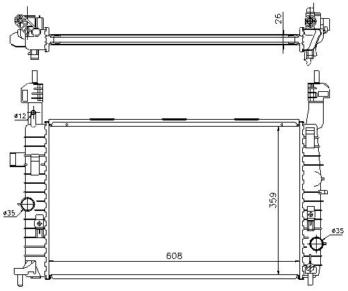 [06301] RAD. OPEL MERIVA (03) 1.7DTi