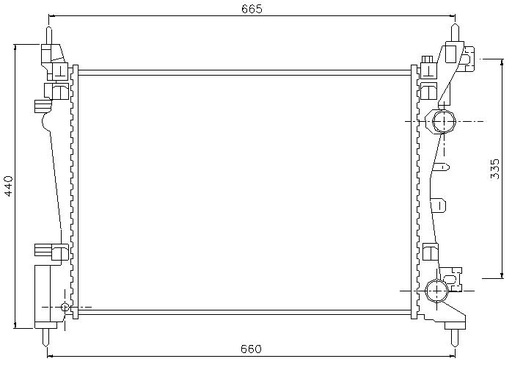 [06311] RAD. OPEL CORSA D (06) 1.0 / 1.2 / 1.4