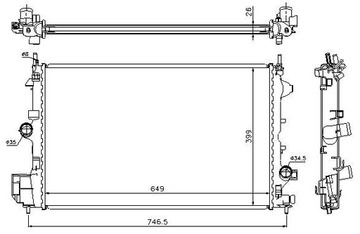 [06313] RAD. OPEL VECTRA C (02) 1.9CDTi
