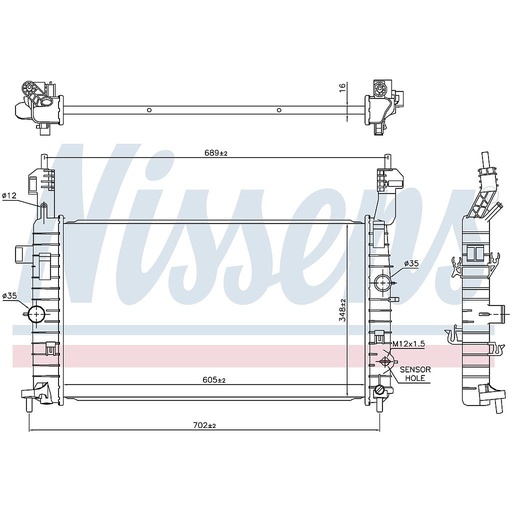 [06317] RAD. OPEL MERIVA (09) 1,4i TWINPORT / 1,8i 16v