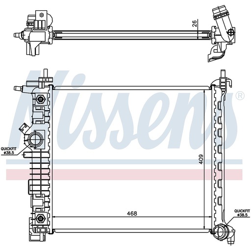 [06326] RAD. OPEL MERIVA B (10) 1,7CDTI