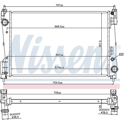 [06327] RAD. OPEL CORSA D (06) 1,3CDTi MOT Z13DTJ