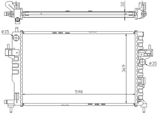 [06335] RAD. OPEL CORSA C (00) 1,7D