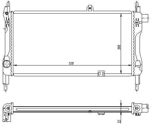 [06340] RAD. OPEL KADETT E (84)1.2S/1.3 N-S