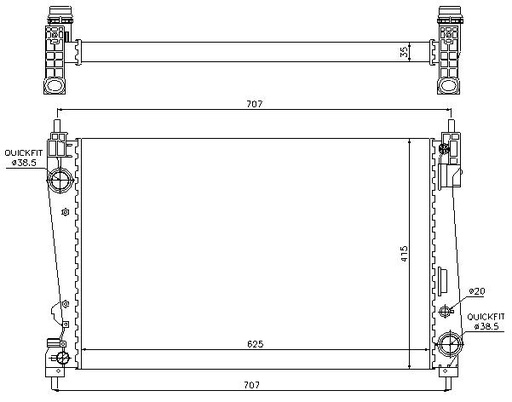 [06379] RAD. OPEL CORSA D (06) 1.3DTi / 1.7DTi
