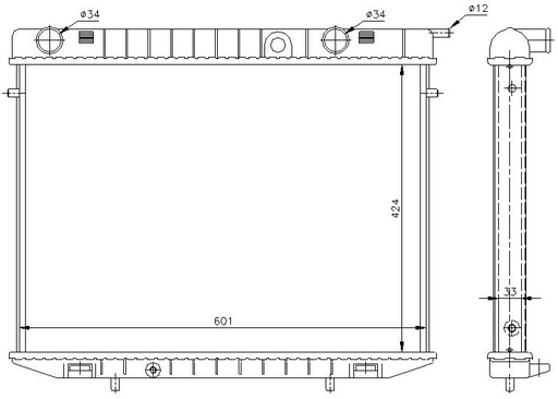 [06388] RAD. OPEL FRONTERA (91)2.0/2.3 TD/2.4