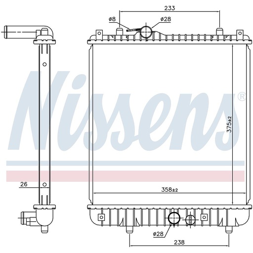 [06396] RAD. OPEL AGILA (05) 1,0i 12v / 1,2i 16v