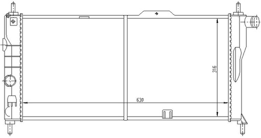 [06400] RAD. OPEL KADETT (84-91) 1.8i / 2.0i