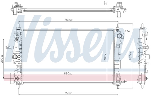 [06406] RAD. CHEVROLET CRUZE (09) 2,0TDCI - VDCI