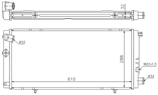 [06510] RAD. PEUGEOT 205 (83) 1.6/1.7D/1.9