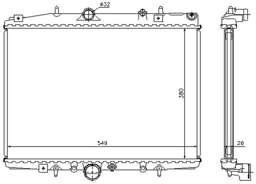 [06576] RAD. PEUGEOT 406 (99) 2.0HDi / 2.0 16v