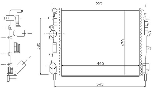 [06614] RAD. RENAULT KANGOO (98) 1.5DCi