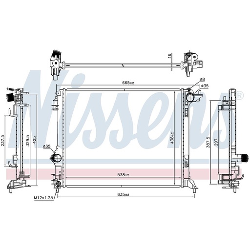 [06618] RAD. RENAULT MEGANE (15) 1,2TCe / 1,5DCi