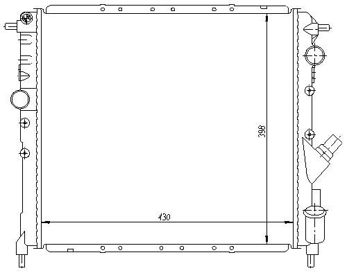 [06637] RAD. RENAULT CLIO (90) 1,8 16v/2,0 WILLIAMS