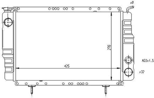 [06770] RAD. RENAULT 4 (78) 1.1 GTL-F4-F6