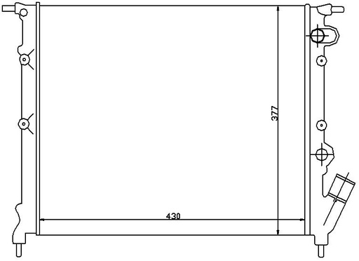 [06840] RAD. RENAULT EXPRESS II (91) 1.2/1.4