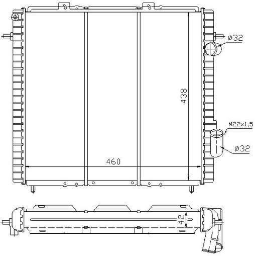 [06850] RAD. RENAULT EXPRESS II (91) 1.9 D