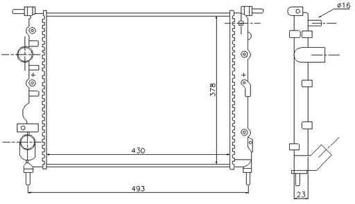 [06862] RAD. RENAULT KANGOO (99) 1.2