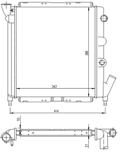[06880] RAD. RENAULT SUPER5/EXPRESS/9/11 (84) 1.0/1.1/1.4