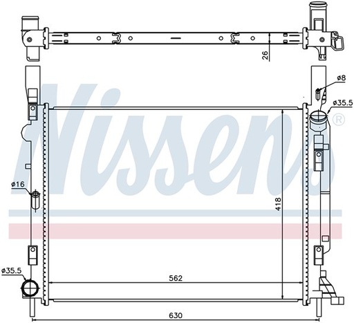 [06889] RAD. RENAULT KANGOO (08) 1.5DCi