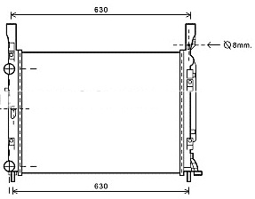 [06897] RAD. RENAULT KANGOO (08) - 1.2/1.5D/1.6