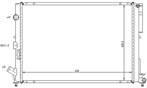[06902] RAD. RENAULT ESPACE/LAGUNA (94) 1.8/2.0/2.2D
