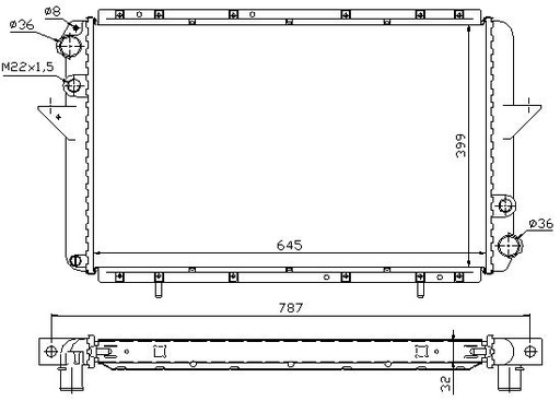 [06903] RAD. RENAULT MASTER  (80) 2.0 / 2.1D / 2.4D / 2.5D