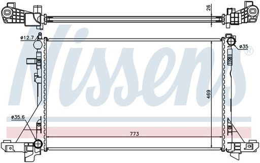 [06905] RAD. OPEL/NISSAN/RENAULT (10) +/-NV400/MOVANO/MASTER