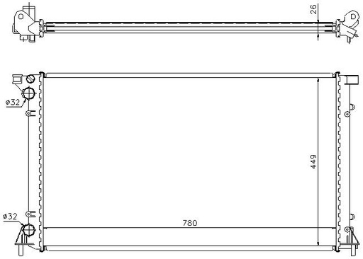 [06911] RAD. RENAULT TRAFFIC VI (01) 2.5DCI