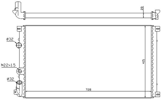[06914] RAD. OPEL MOVANO/RENAULT MASTER (98) - 2.8DTi