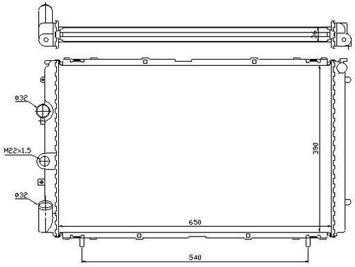 [06915] RAD. RENAULT TRAFFIC IV (98-01) 1.9TDi